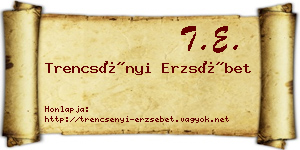 Trencsényi Erzsébet névjegykártya